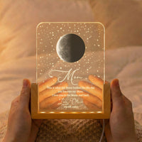Custom Moon Phase By Date Gift For Mom Mother's Day Keepsake - Personalized Night Light