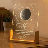 Custom Moon Phase By Date Gift For Mom Mother's Day Keepsake - Personalized Night Light
