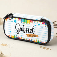 Custom Name And Grade Back To School Gift For Kid - Personalized Pencil Case
