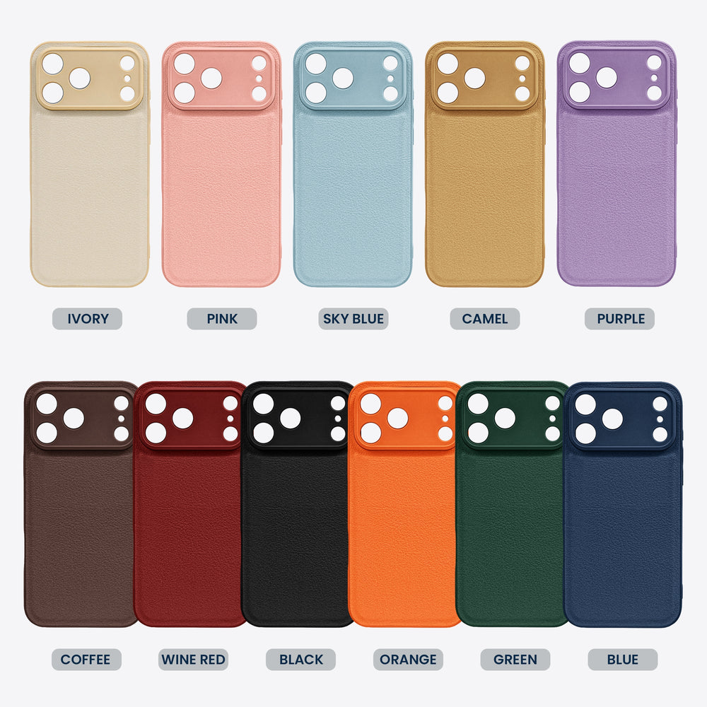Personalized Birth Flower Leather Phone Case - Custom Name Gift for Her
