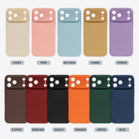 Personalized Birth Flower Leather Phone Case - Custom Name Gift for Her