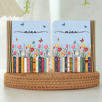 Personalized Birth Flower Book Lamp - Custom Name Folding Night Light Gift for Book Lovers
