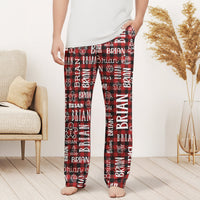 Custom Name Christmas Lounge Pants - Matching Family Holiday Pajamas