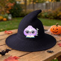 Personalized Cute Dumpling Witch Hat - Custom Halloween Costume Hat for Kids & Adults