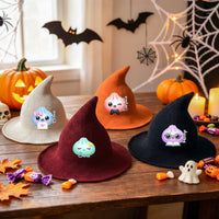Personalized Cute Dumpling Witch Hat - Custom Halloween Costume Hat for Kids & Adults