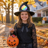Personalized Cute Dumpling Witch Hat - Custom Halloween Costume Hat for Kids & Adults