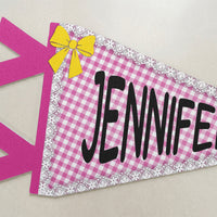 Custom Name For College Door - Personalized Pennant