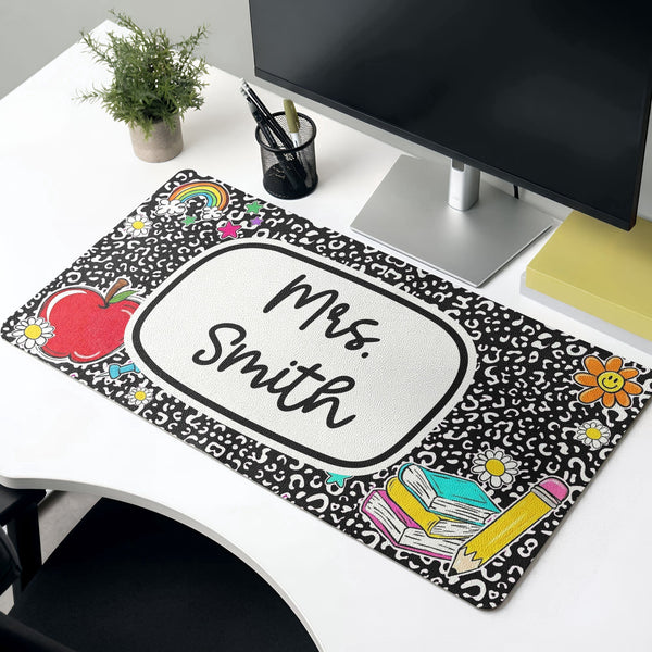 Custom Name For Her, Coworkers, Friends, Teacher - Personalized Desk Mat