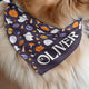 Personalized Halloween Pet Bandana Collar - Custom Dog Cat Costume Name Bandana Gift