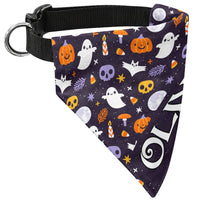 Personalized Halloween Pet Bandana Collar - Custom Dog Cat Costume Name Bandana Gift