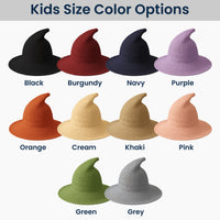 Personalized Halloween Witch Hat with Custom Name, Cute Spooky Costume Hat for Kids & Adults