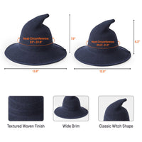 Personalized Halloween Witch Hat with Custom Name, Cute Spooky Costume Hat for Kids & Adults