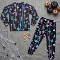 Personalized Halloween Pajama Pants - Custom Name Matching Family Outfits