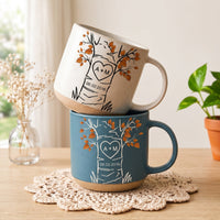 Personalized Love Tree Ceramic Mug - Custom Initials Anniversary Gift for Couples