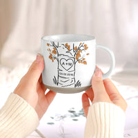 Personalized Love Tree Ceramic Mug - Custom Initials Anniversary Gift for Couples
