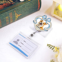 Custom Pet, Dog, Cat - Personalized Acrylic Badge Reel