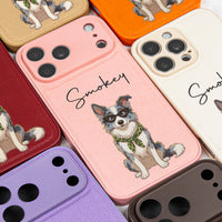 Custom Pet Portrait Cartoon 2D Style Gift For Pet Lovers - Personalized Phone Case