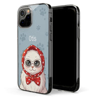 Custom Pet Portrait Cartoon Art Gift For Pet Lovers - Personalized Phone Case