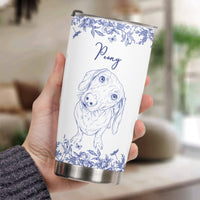 Custom Pet Portrait Cup Gift For Dog Lover, Cat Lover - Personalized Tumbler Cup