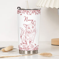 Custom Pet Portrait Cup Gift For Dog Lover, Cat Lover - Personalized Tumbler Cup