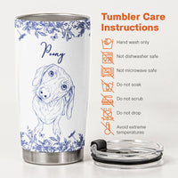 Custom Pet Portrait Cup Gift For Dog Lover, Cat Lover - Personalized Tumbler Cup