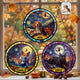Custom Pet Portrait Halloween Van Gogh Art - Personalized Window Hanging Suncatcher