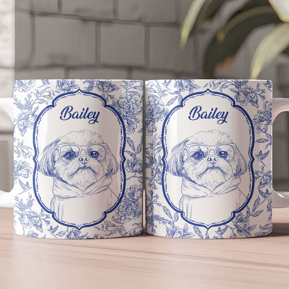 Custom Pet Portrait Mug Unique Gift For Pet Lovers - Personalized Mug