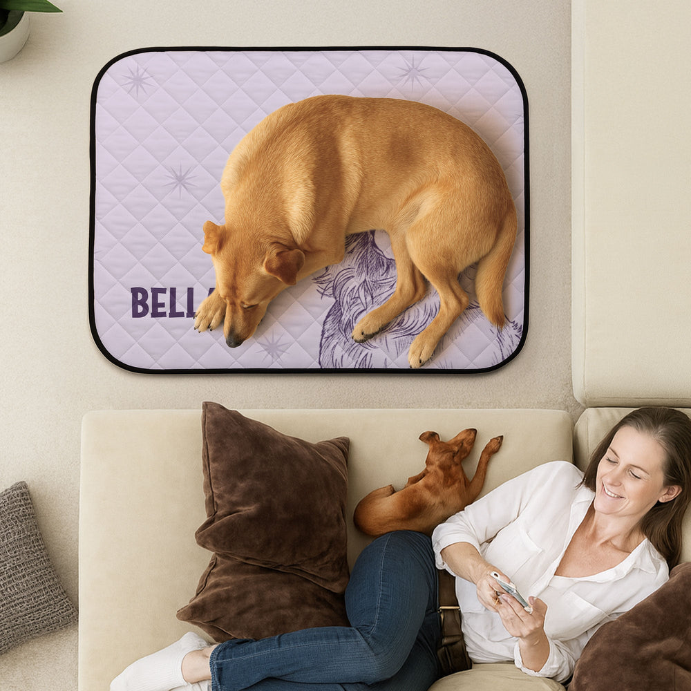 Custom Pet Portrait - Personalized Cooling Mat