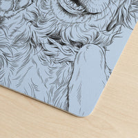 Custom Pet Portrait Sketch Line Art Gift For Pet Lovers - Personalized Desk Mat