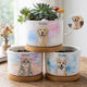 Custom Pet Portrait Watercolor Loss Of Pet Gift - Personalized Plant Pot