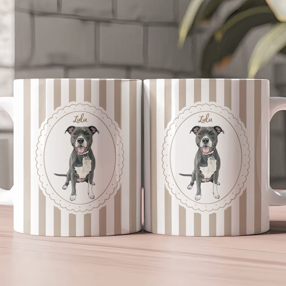 Custom Pet Portrait Watercolor New Version Gift For Dog Lover, Cat Lover - Personalized Mug