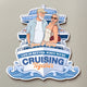Custom Photo Cartoon Art Cruise Partners Cruise Door Decor Gift For Couple - Personalized Magnet