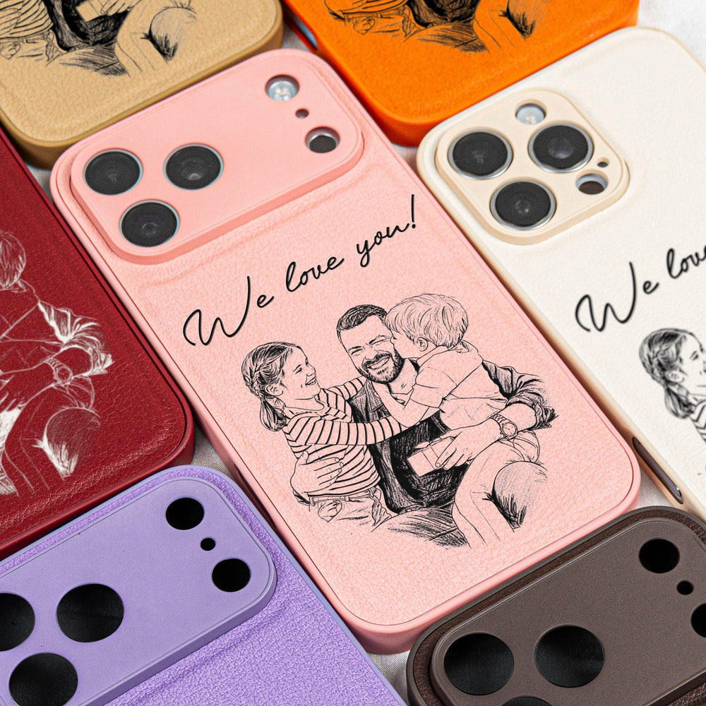 Custom Photo Father's Day Gift For Husband, Daddy, Grandpa - Personalized Phone Case
