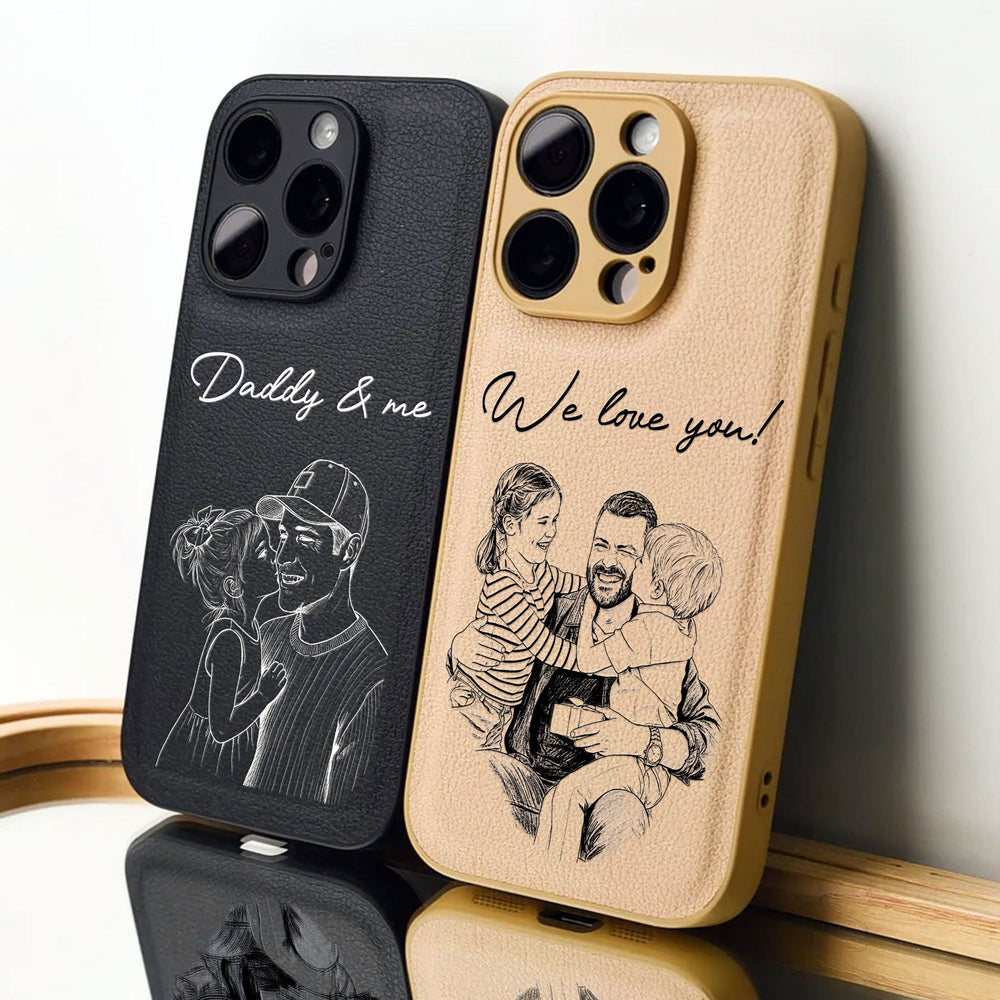 Custom Photo Father's Day Gift For Husband, Daddy, Grandpa - Personalized Phone Case