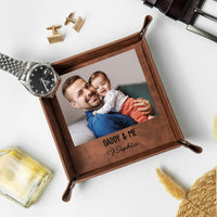 Custom Photo & Message Father's Day Gift For Dad - Personalized Valet Tray