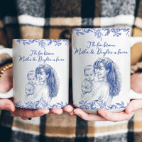 Custom Photo Mother & Daughter I Love You Mother's Day Gift For Mom, Mum - Personalized Mug
