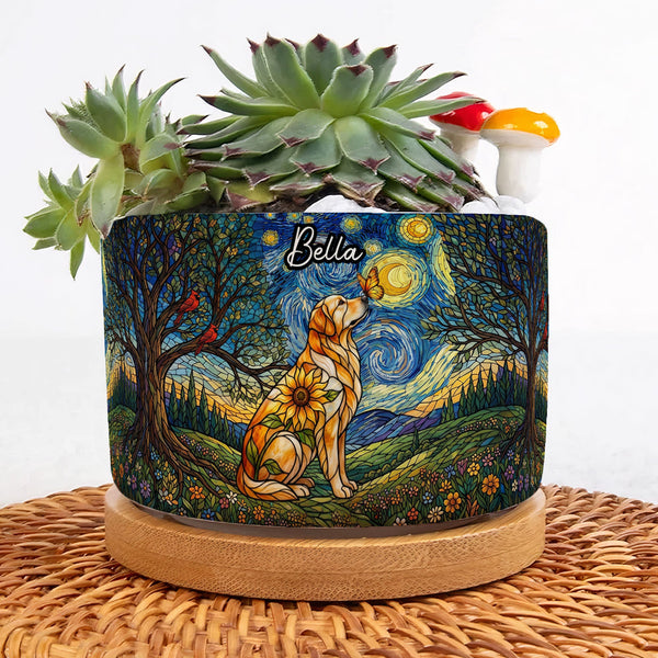 Personalized Pet Photo Custom Shape Ceramic Plant Pot