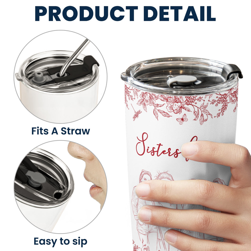 Custom Photo Cup Gift For Friends, Soul Sisters - Personalized Tumbler Cup