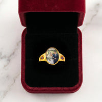 Custom Photo Ring With Birthstones Gift For Her - Personalized Ring | Meaningful Jewelry Gift