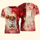 Custom Photo Scary Halloween Clown Gift For Pet Lover - Personalized Shirt