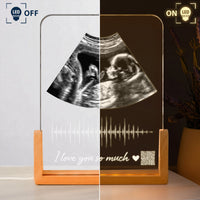 Mother's Day Gifts, Custom Photo Soundwave Art - Personalized Night Light