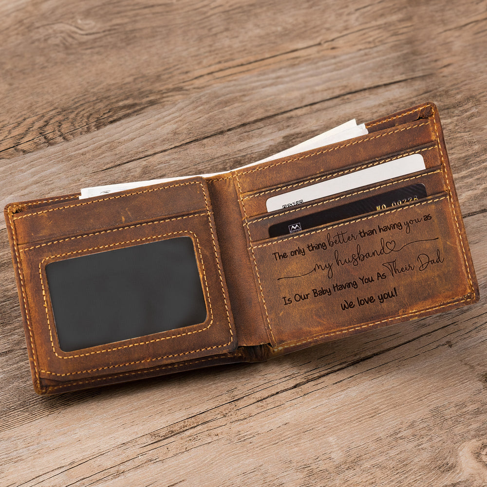 Father's Day Gifts, Custom Photo Wallet For Husband, Daddy Father's Day Birthday Gift - Personalized Wallet