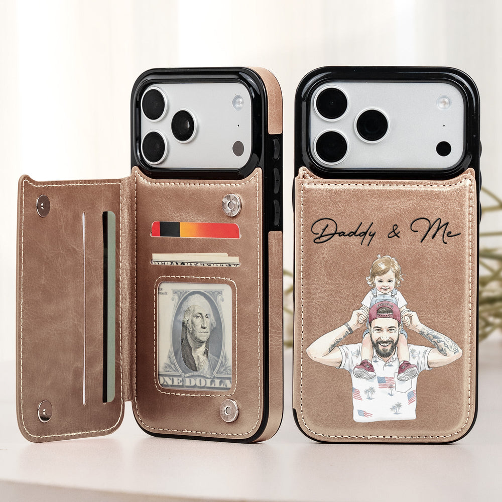 Custom Photo Watercolor Father's Day - Personalized Phone Case | Meaningful Dad Gift