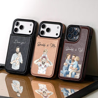Custom Photo Watercolor Father's Day - Personalized Phone Case | Meaningful Dad Gift