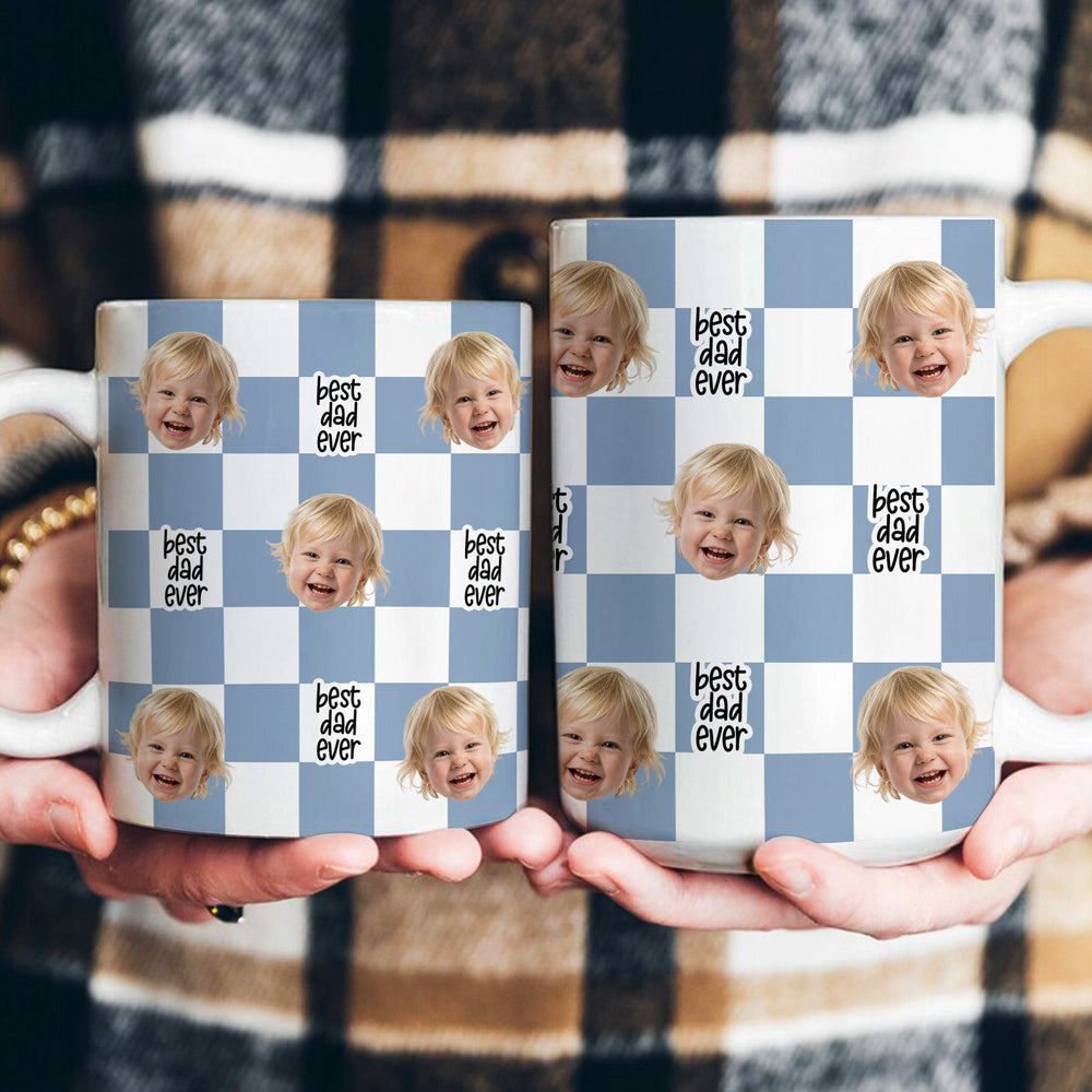 Custom Photo Watercolor Style Gift For Him Her - Personalized Mug