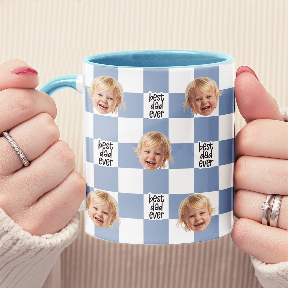 Custom Photo Watercolor Style Gift For Him Her - Personalized Mug