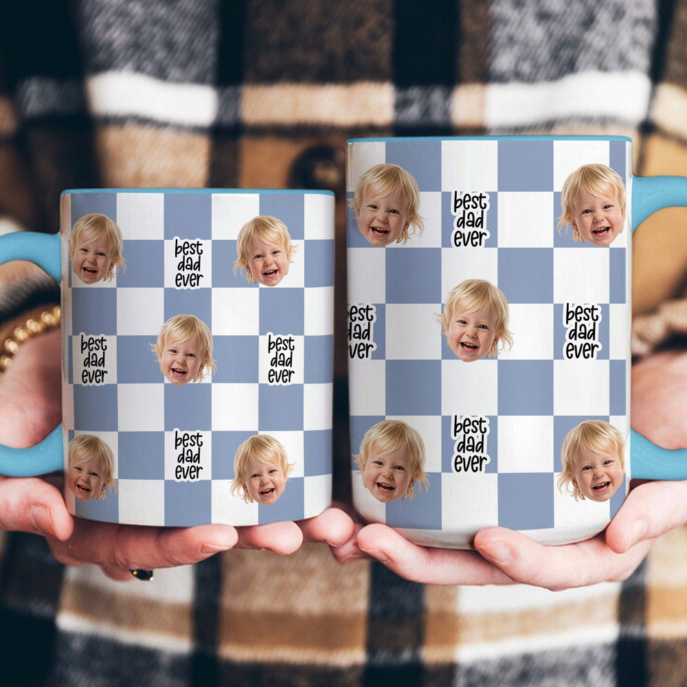 Custom Photo Watercolor Style Gift For Him Her - Personalized Mug