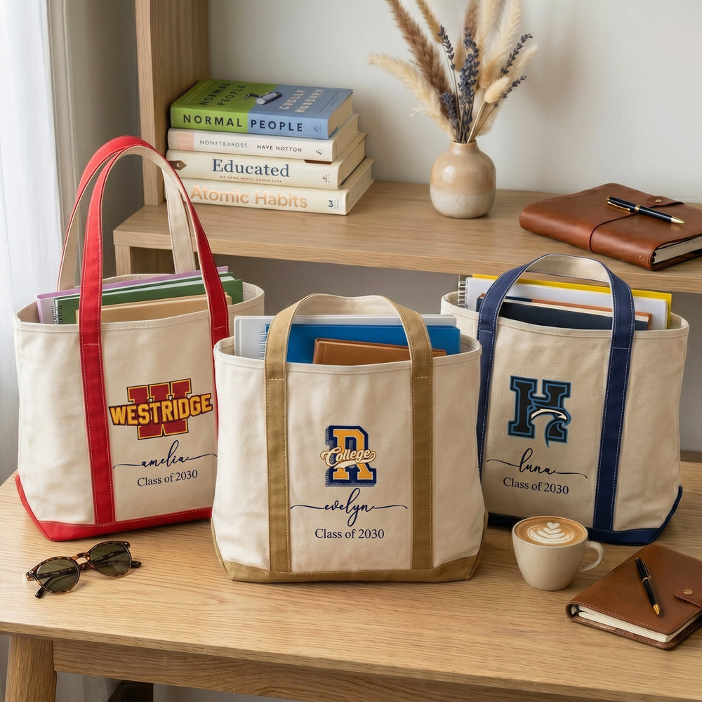 Custom School Logo - Personalized Tote Bag