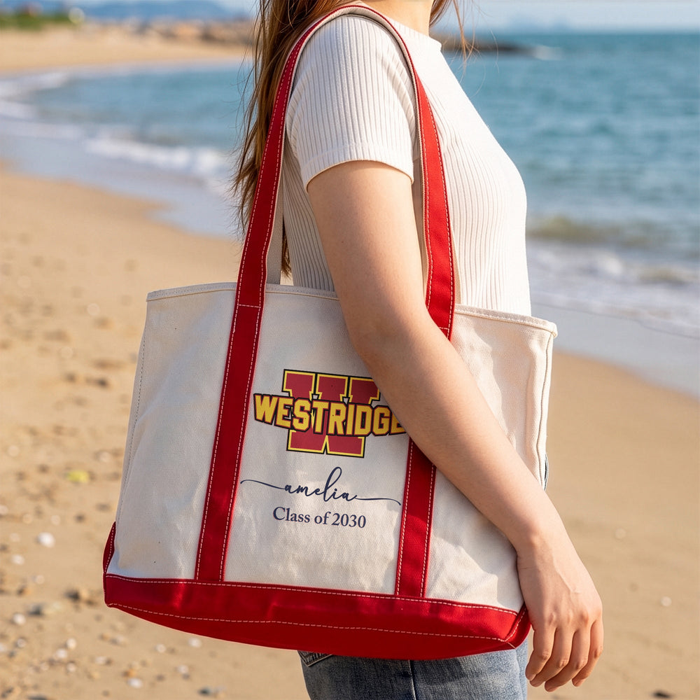 Custom School Logo - Personalized Tote Bag
