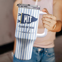 Custom School Pennant Flag - Personalized 40oz Tumbler